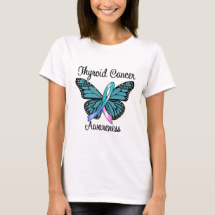 Schilddrüsenkrebs-Schmetterlings-Band T-Shirt