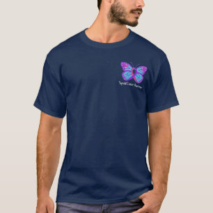Schilddrüsenkrebs-Schmetterlings-Bewusstseins-Band T-Shirt