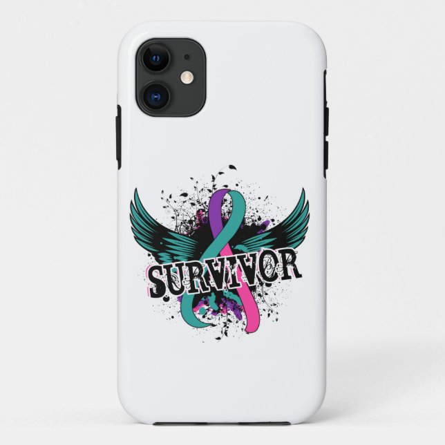 Schilddrüsenkrebs-Überlebender 16 Case-Mate iPhone Hülle (Rückseite)