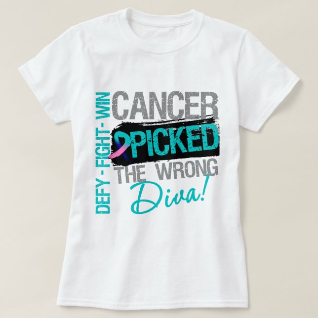 Schilddrüsenkrebs wählte die falsche Diva aus T-Shirt (Design vorne)