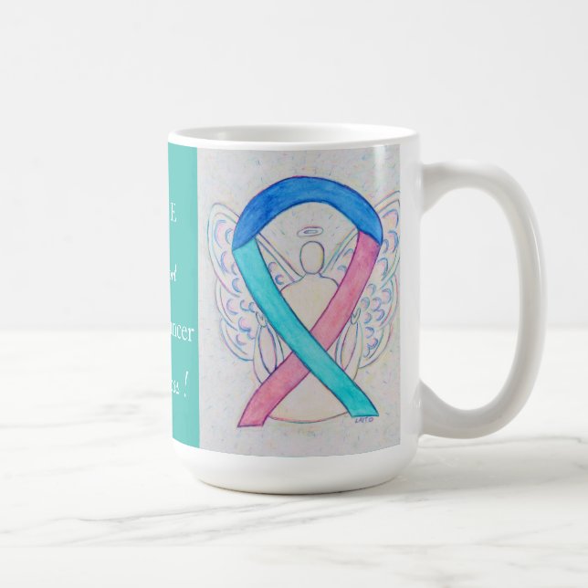 Schilddrüsenkrebserklärungsband Angel Tasse (Rechts)