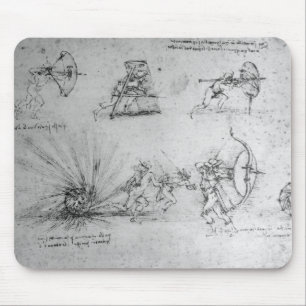 Schilder für Infanteristen und ein Explodieren Mousepad