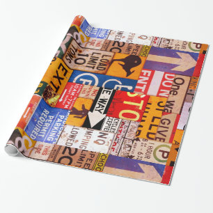 Schilder Geschenkpapier