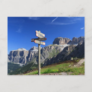 Schilder und Dolomiten Postkarte