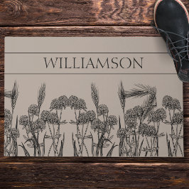 Schilderung der Kleeblatte Fußmatte