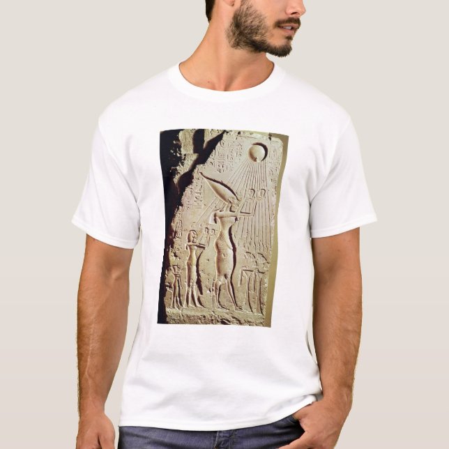 Schilderung von Amenophis IV, von Nefertiti und T-Shirt (Vorderseite)