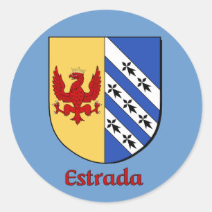Schildkleber der Estrada-Familie Runder Aufkleber