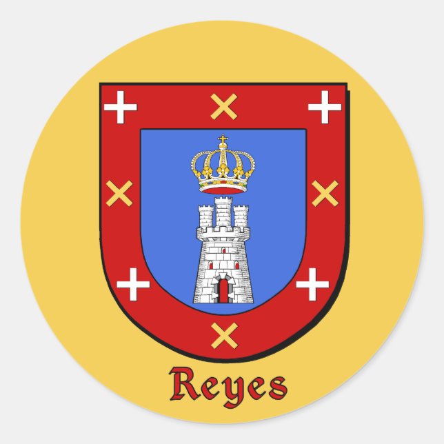 Schildkleber der Reyes-Familie Runder Aufkleber (Vorderseite)