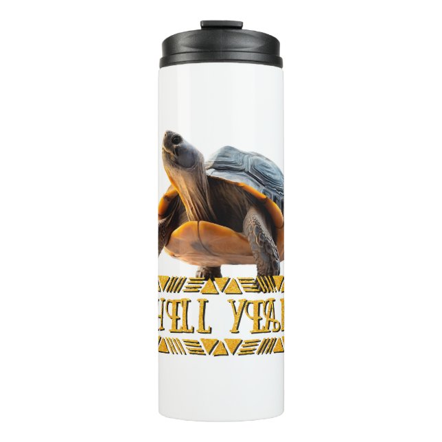 Schildkröte 001 Panzer Ja! Thermosbecher (Vorderseite)