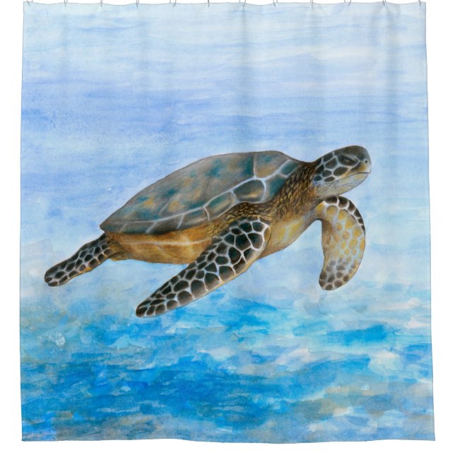 Schildkröte 1 duschvorhang (Vorderseite)