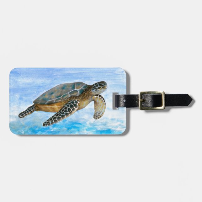 Schildkröte 1 gepäckanhänger (Vorderseite horizontal)