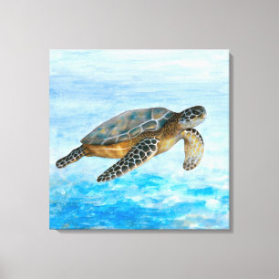 Schildkröte 1 Meer Leinwanddruck