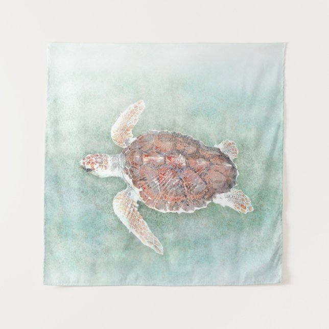 Schildkröte 2 wandteppich (Vorderseite)