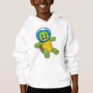 Schildkröte als Astronaut mit Glaskugel Hoodie