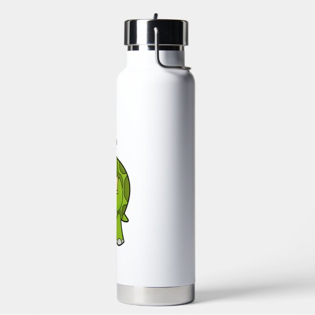 Schildkröte als Fotograf mit Kamera Trinkflasche (Links)