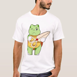 Schildkröte als Friseur mit Schere T-Shirt