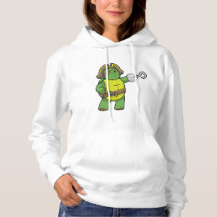Schildkröte als Pirate mit Hooked-Hand und Augenpf Hoodie