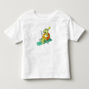 Schildkröte als Skifahrer Kleinkind T-shirt