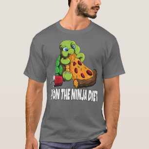 Schildkröte Auf Diät Isst Pizza Ich Bin Auf Der Ni T-Shirt
