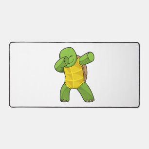Schildkröte auf Hüfthop-Tanz Schreibtischunterlage