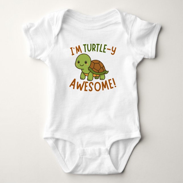 Schildkröte Baby Strampler (Vorderseite)