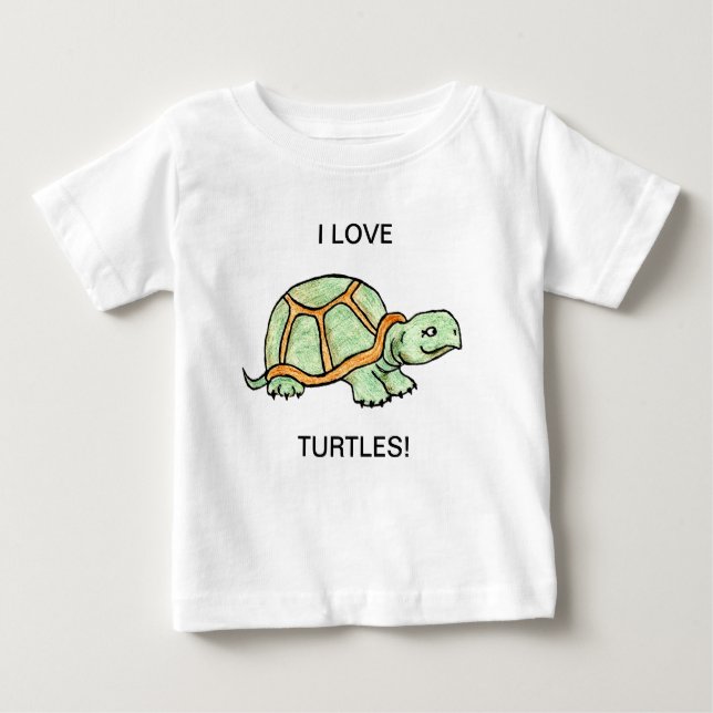 Schildkröte Baby T-shirt (Vorderseite)