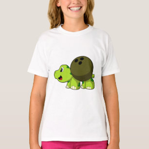 Schildkröte beim Bowling mit Bowlingkugel T-Shirt
