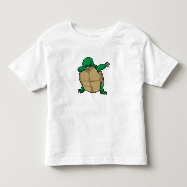 Schildkröte beim Hip Hop Dance Dab Kleinkind T-shirt (Vorderseite)