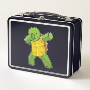 Schildkröte beim Hip Hop Dance Dab Metall Brotdose