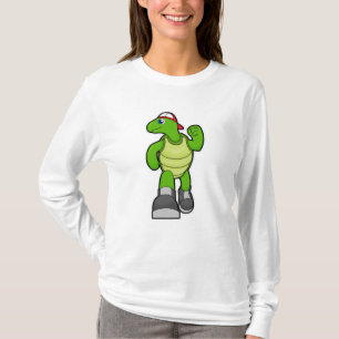 Schildkröte beim Laufen mit Cap T-Shirt