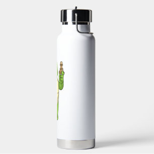 Schildkröte beim Schachspiel mit Schachfigur Bauer Trinkflasche