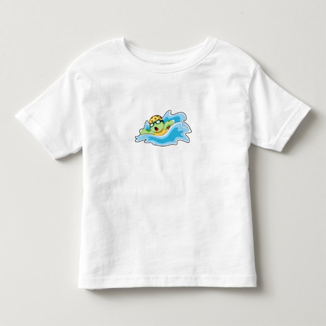 Schildkröte beim Schwimmen im Wasser Kleinkind T-shirt (Vorderseite)
