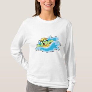 Schildkröte beim Schwimmen im Wasser T-Shirt