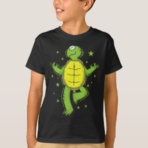Schildkröte beim Yoga Reptil Wasser T-Shirt