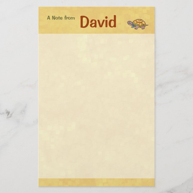 Schildkröte-Briefpapier Briefpapier (Vorderseite)