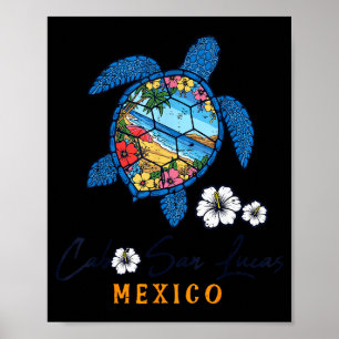 Schildkröte Cabo San Lucas Mexiko Urlaub Sommer Mä Poster