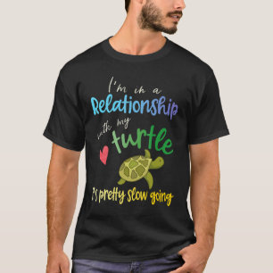 Schildkröte Engagierte Beziehung Pun Grüne Landsch T-Shirt