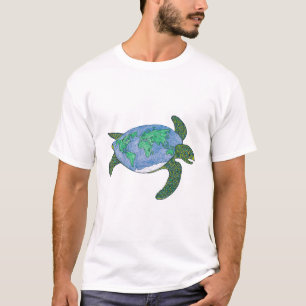Schildkröte-Erde T-Shirt