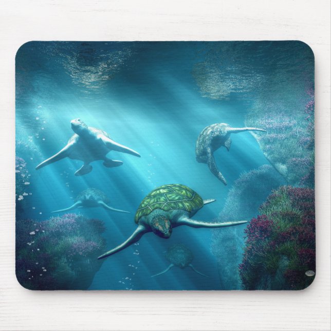 Schildkröte-Gasse Mousepad (Vorne)