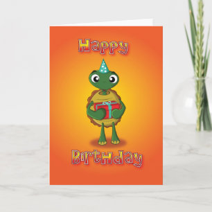 Schildkröte - Geschenk - alles Gute zum Geburtstag Karte