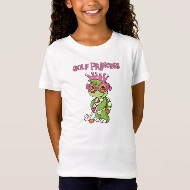 Schildkröte-Golf-Prinzessin T-shirts und Geschenke (Vorderseite)