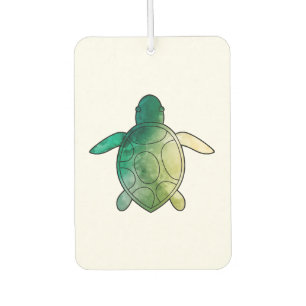 Schildkröte grün Aquarell Autolufterfrischer