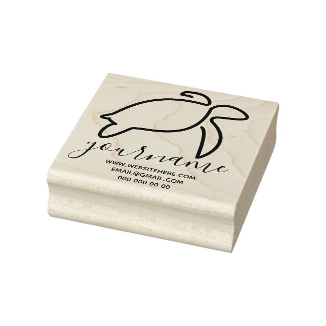 Schildkröte Gummistempel (Stempel)