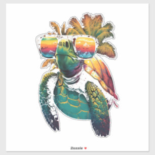 Schildkröte Hawaiianische Meeresschildkröten Hawai Aufkleber