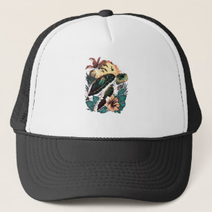 Schildkröte Hawaiianische Meeresschildkröten Hibis Truckerkappe