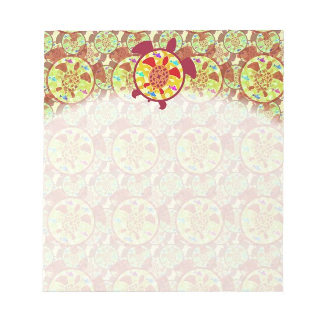 Schildkröte im Turtle Notepad Notizblock (Vorderseite)