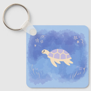 Schildkröte im Wasser Schlüsselanhänger