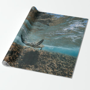 SCHILDKRÖTE IN BEWEGUNG GESCHENKPAPIER