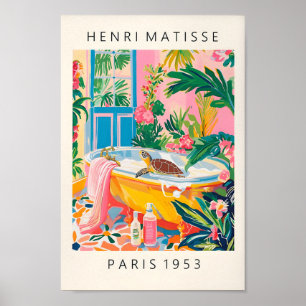 Schildkröte in der Badewanne Witziges Poster, Dopa Poster