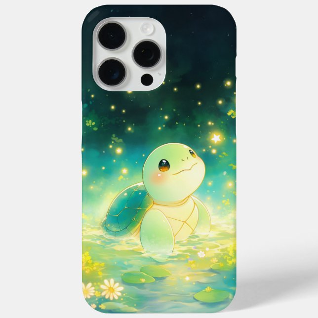 Schildkröte in einem traumhaften Sternenteich Case-Mate iPhone Hülle (Rückseite)